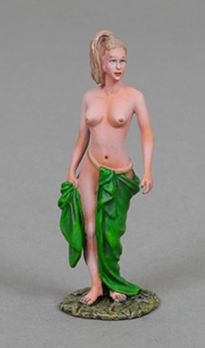 Lucia with Green Robe