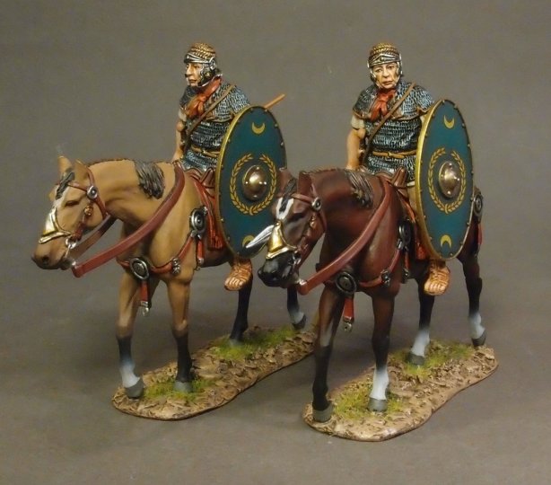 2 Cavalry Walking with Red Shield #4
