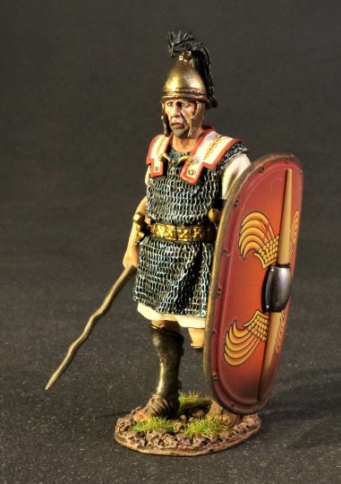 Roman Legionary on Guard with Red Scutum (A)