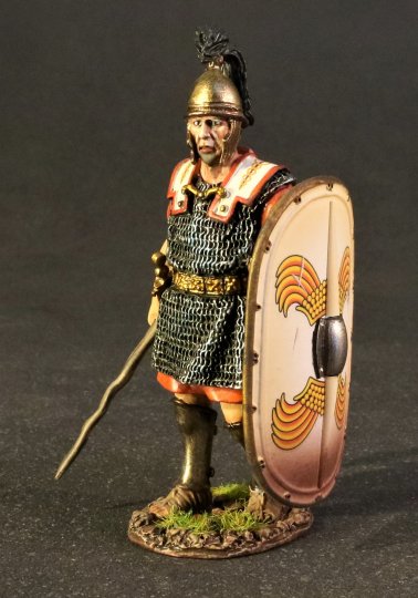 Roman Legionary on Guard with White Scutum (A)