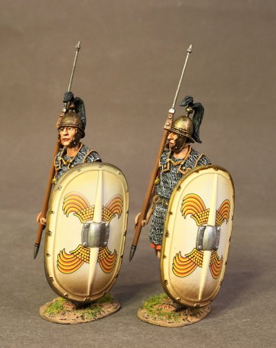Legionary Arms Resting on Shield (White Shield, 2pcs)