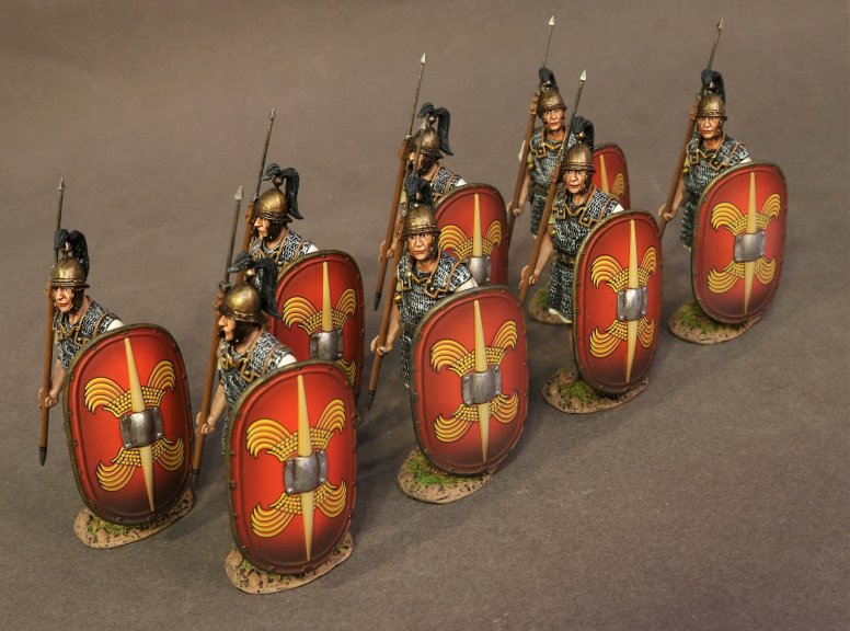 Eight Legionnaires Marching, Roman Army of the Late Republic
