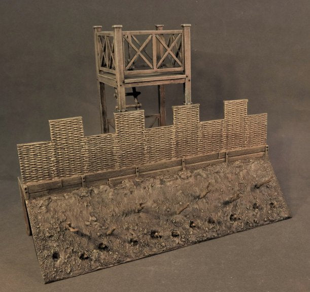 RRFORT-02 - Turf and Timber Roman Fort, Straight Wall Section with Tow ...