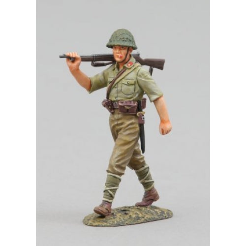 Japanese Soldier Marching with Cigarette