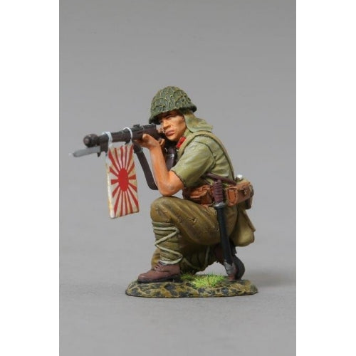 Kneeling Japanese Rifleman with Flag