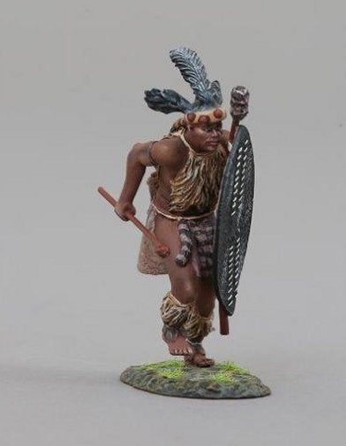 Zulu Charging with Knobkerrie