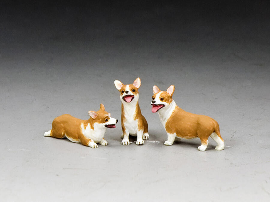A Trio of Royal Corgis (Set of 3)
