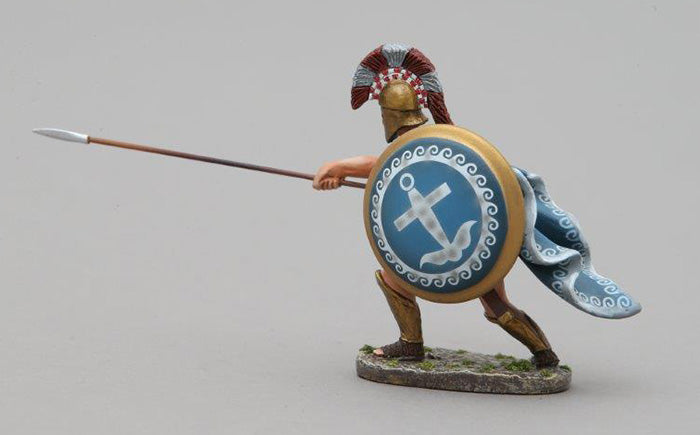 Athenian Marine in Combat - Marine Shield with Anchor