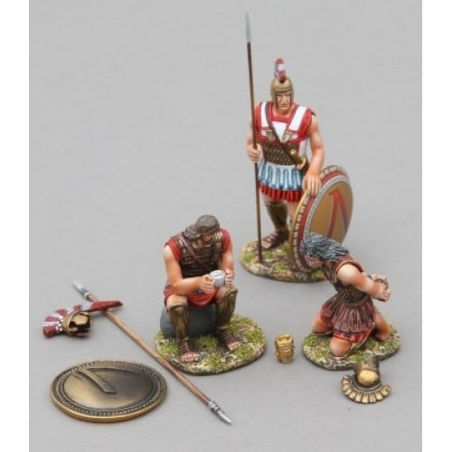 Hoplite with Cypriot Marine Prisoner & Lambda Shield (2 figs)