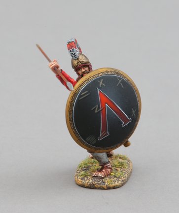 Spartan with Black Lambda Shield
