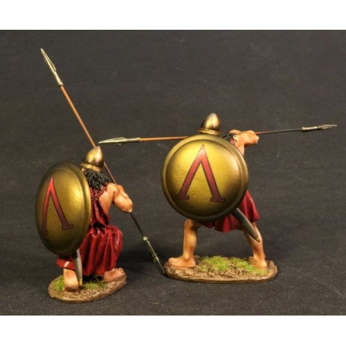 Spartan Warriors with Bronze Lambda Shields