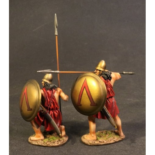 Spartan Warriors with Bronze Lambda Shields
