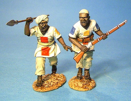 GORDAN AT KHARTOUM, MAHDISTS CHARGING