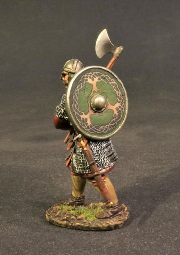 Saxon Housecarl with Green Shield