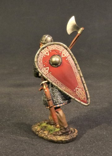 Saxon Housecarl with Red Shield
