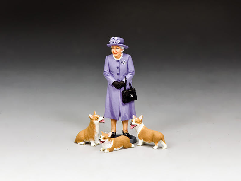 The Queen & Her Corgis (Royal Purple)