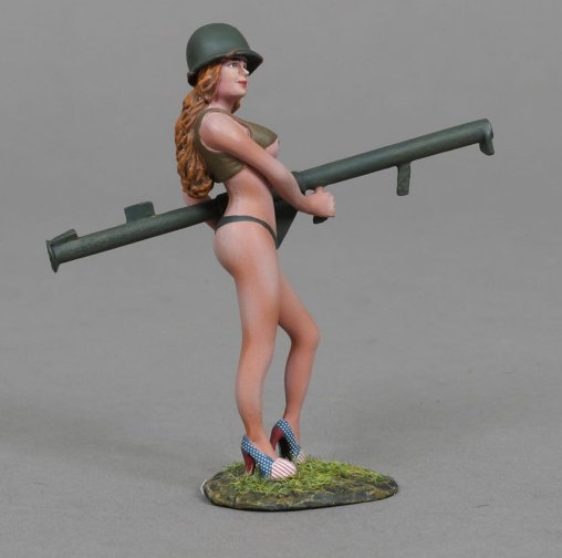 US Army Gal Shan with Blonde Hair