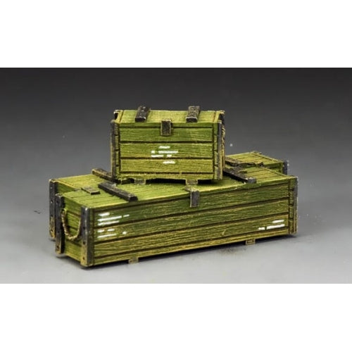 Wooden Ammunition & Weapons Crates (Olive Drab Color)