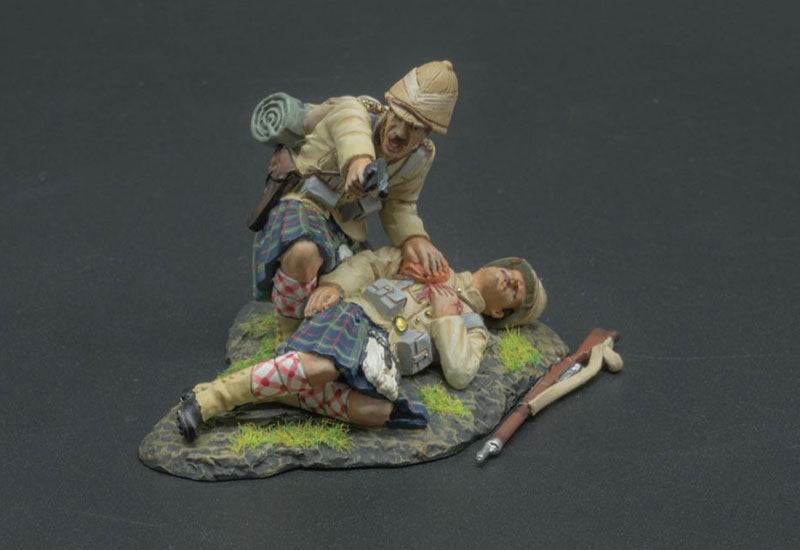 Officer Tending Wounded Private