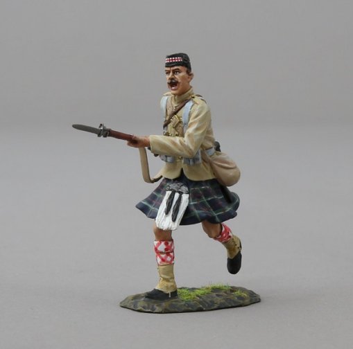 Charging Highlander Wearing Glengarrie