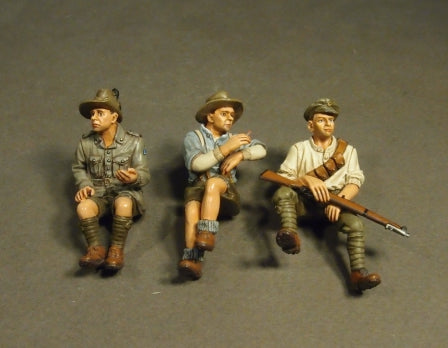 Australian 1st Light Car Patrol 1917,  Ford Model T,  Silent Sue. 3 x Crews