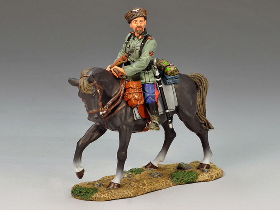 Mounted Cossack Holding Rifle