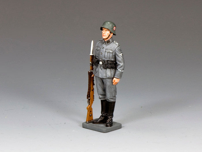 Marching Waffen SS Standing-to-Attention