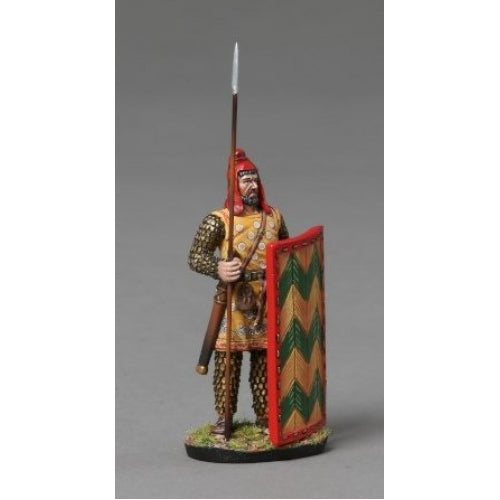 Persian Immortal Warrior with Green & Yellow Shield