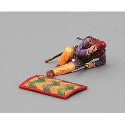 Wounded Persian Immortal - Green & Yellow Long Shield