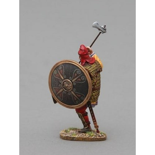 Persian Immortal Kicking - Ornate Green & Brown Shield