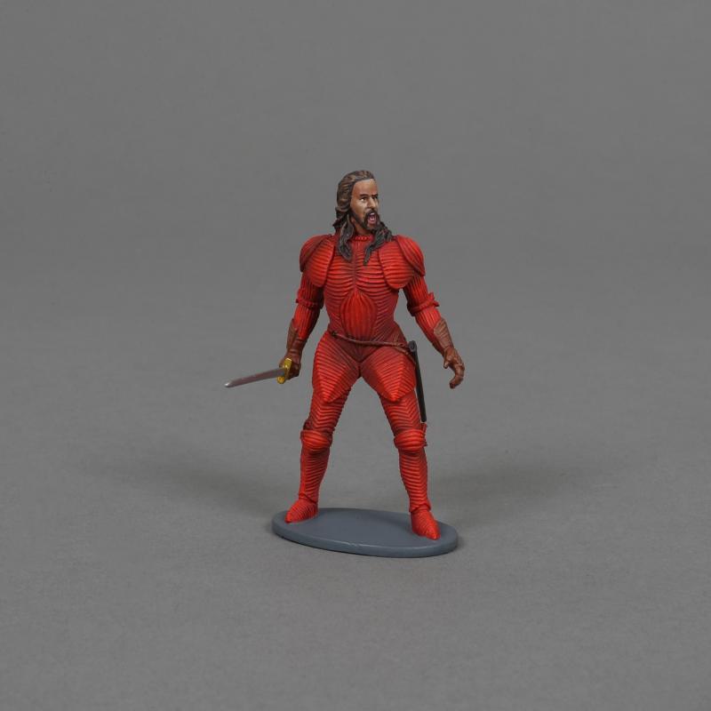 Vlad the Impaler - single armored figure standing with sword