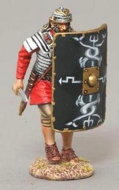 30th Legionnaire Charging Black Shield